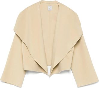 Toteme Signature Double jacket - women - Polyester/Wool/Viscose - M - Neutrals