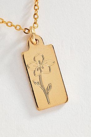 Set & Stones Tawney Birth Flower Necklace