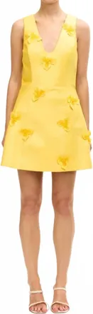 Acler Blairhall Mini Dress In Yellow