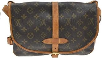 Louis Vuitton Pre-owned Cross Body Bags, female, Brown, Size: ONE SIZE Pre-owned Canvas Cross Body Bag