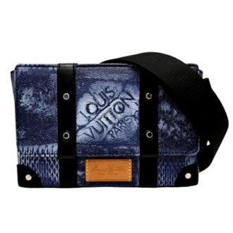 Louis Vuitton Tweedehands Canvas Louis Vuitton tassen - Heren - Pre-owned - Blauw - Maat: ONE Size