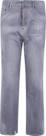 Dsquared2 Grey Loose Distressed Jeans