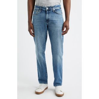 Mavi Zach Straight Leg Jeans in Mid Used Classic Vin at Nordstrom, Size 35 X 32