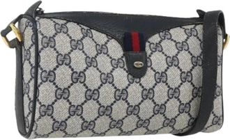 Gucci Pre-owned Cross Body Bags, female, Blue, Size: ONE SIZE Pre-owned Plastic Cross Body Bag