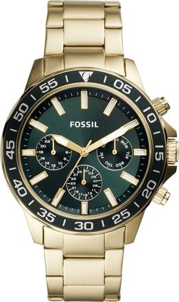Fossil Mens Bannon Multifunction Gold-Tone Stainless Steel Watch, 45mm at Nordstrom Rack