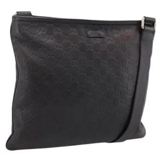 Gucci Pre-owned Vintage GG Canvas Schoudertas - Dames - Pre-owned - Bruin - Maat: ONE Size Leer