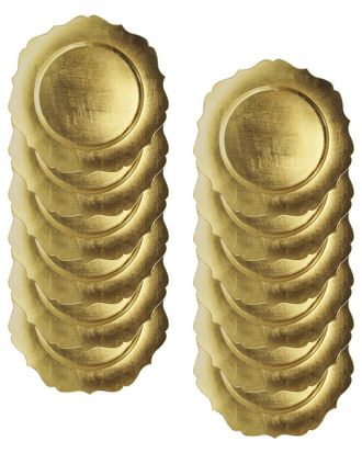 American Atelier Dnu American Atelier Set Of 12 Scallop Charger Plates