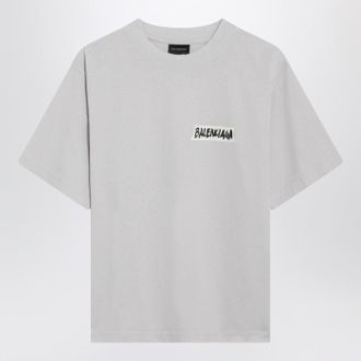 Balenciaga White Masking Tape T Shirt, Medium Fit