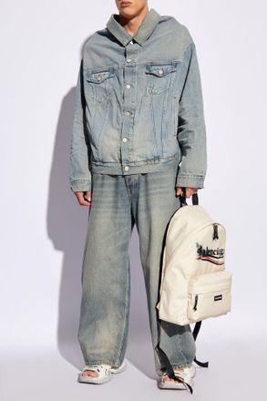 Balenciaga Denim Jacket, Mens, Blue