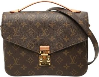 Louis Vuitton Pre-owned Pochette Metis - Dames - Vintage Schoudertas - Bruin - ONE Size - Leer - Vintage