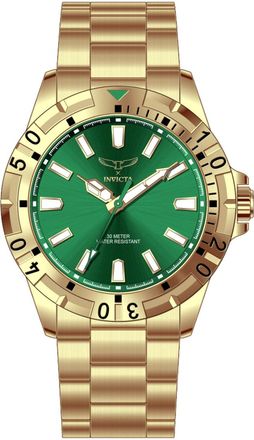 Invicta Specialty 69034 Herenhorloge - Quartz Uurwerk - Metaal met Groene Wijzerplaat - 42 mm