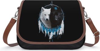 Generic Wolf Dreamcatcher1 Fashion Womens Crossbody Bags Novelty Handbag Shoulder Bag Purse