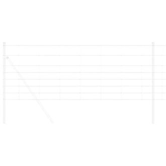 Berkfield Home Modern Field Fence 0.8x100 m Galvanised Steel in Silver