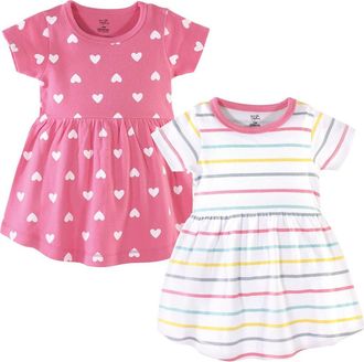 Hudson Baby Two-Piece Dress Collection in Candy Stripes at Nordstrom, Size 12-18M