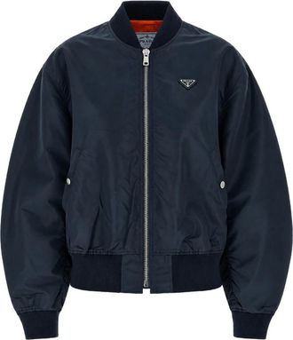 Prada Chaqueta bomber - Jackets - Mujer - Azul - M