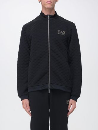 Emporio Armani Train Premium Label Zip-Up Turtleneck Sweatshirt with Contrast Logo