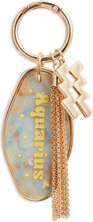 Chelsea28 Horoscope Bag Charm in Aquarius- Gold Multi at Nordstrom
