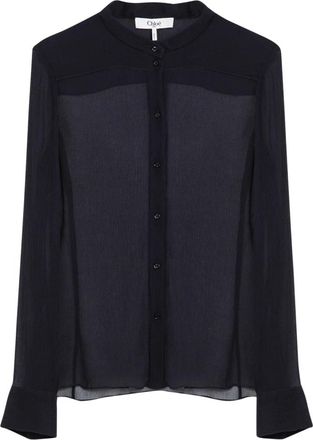 Chlo&eacute; Shirts, female, Blue, XS, Stylish Blouse for Women