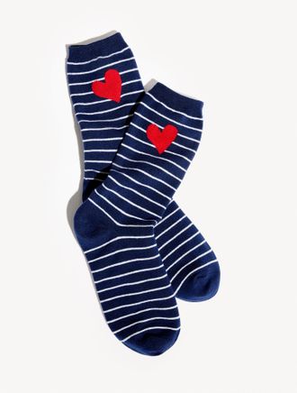 Talbots Valentine Mariner Trouser Socks - Ink - 001 Talbots