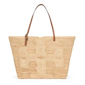 Tory Burch Tory Burch, Tote Bags, female, Beige, Size: ONE SIZE Ella Tote Bag