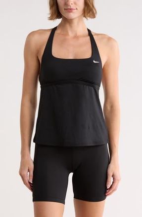 Nike Square Neck Tankini Top in Black at Nordstrom Rack, Size X-Small