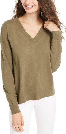 Planet Gold Juniors V-Neck Sweater Brown Size X-Small