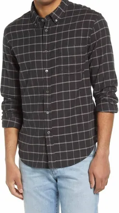 Rails Stretch Reid Shirt In Kerry Charcoal Melange