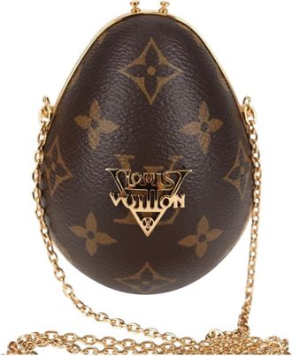 Louis Vuitton Egg Case Monogram Canvas And Leather Brown Canvas Bag (Pre-Owned)