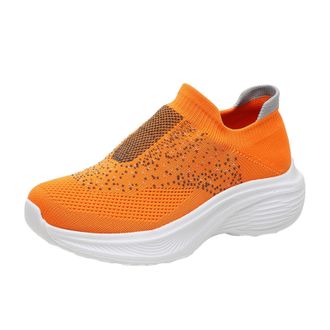 Generic Women Platform Trainers Arch Support Sport Shoes Womens Shoes Ethnic Casual Summer Fashion Hollow Breathable Flat Heel Soft Sole Casual Womens Walking