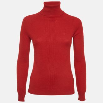 Dsquared2 Red Cashmere Turtleneck Sweater