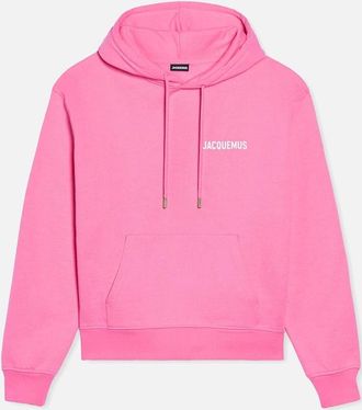 Jacquemus Mens Mens Pink Jacquemus Le Sweatshirt Logo Hoodie - Size: 44