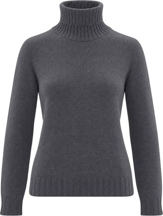Fabiana Filippi Grey Cashmere Turtleneck Sweater