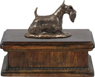 OEM Scottish Terrier, Aberdeen Terrier - Urna Para Cenizas De Perro, Urna Cl&aacute;sica Con Estatuilla, Urna Elegante Con Perro De Art-dog