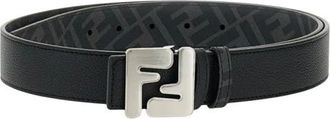 Fendi Belts, male, Black, Size: 100 CM FF Squared Belt