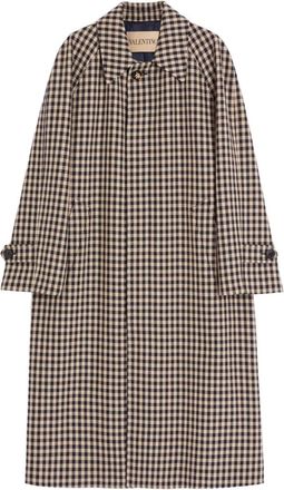 Valentino Garavani Cappotto lungo a quadri - Toni neutri