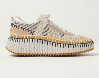 Chloé Sneakers Nama Chloé in mesh riciclato e camoscio