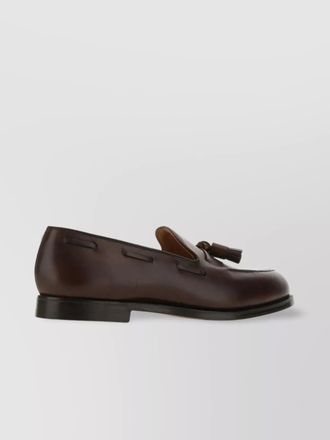 Crockett & Jones leather tassel loafers