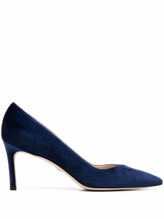 Stuart Weitzman Fluwelen pumps - Blauw