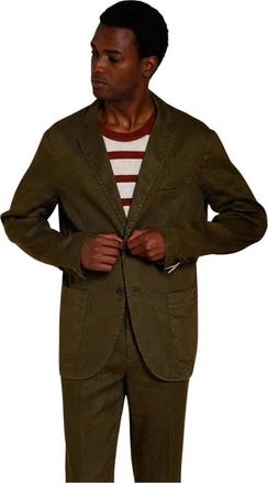 Mason's Da Vinci Blazer - Heren - Blazers - Groen - XL - Katoen - Jassen