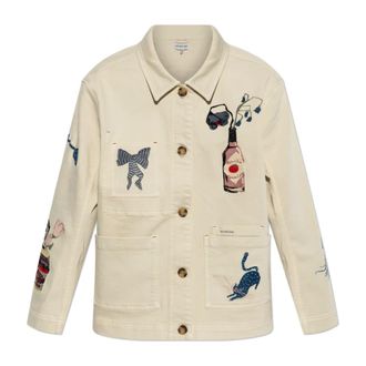 Munthe Denim Jackets, female, Beige, Size: XS Braulia Denim Jacket