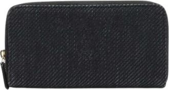 Chanel Pre-owned Deauville Line Zip Wallet Stro Canvas Leer - Dames - Vintage Accessoires - Zwart - ONE Size - Leer - Vintage
