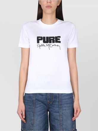 Stella McCartney cotton logo print t-shirt