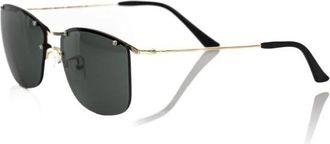 Frankie Morello Clubmaster Zonnebril - Elegant en veelzijdig - Heren - Zonnebrillen - Zwart - ONE Size - Accessoires