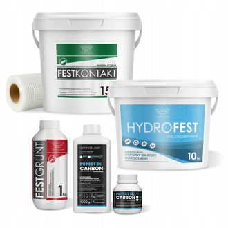 OEM Kit Di Microcemento Per Pareti Del Bagno Con Piastrelle Hydrofest - 10m&sup2; Vernice Satinata Kit Di Microcemento Per Pareti Del Bagno Con Piastrelle Hydr