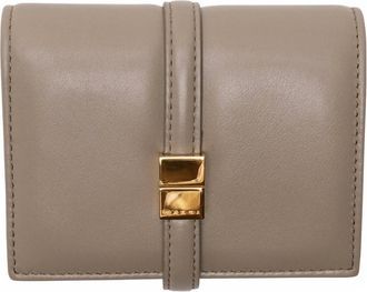 Marni Womens Prisma Billfold Leather Wallet In Cork Beige