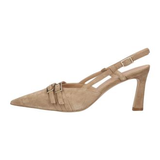 Stefano Lauran Slingbacks - Dames - Schoenen - Beige - Maat: 40 EU Su&egrave;de