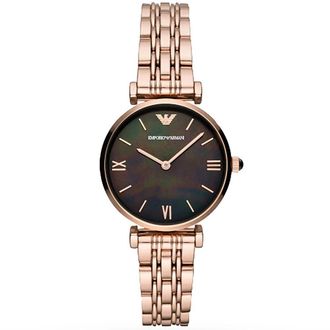 Emporio Armani Accessoires, Dames, Roze, ONE Size, Gianni T-Bar Horloge