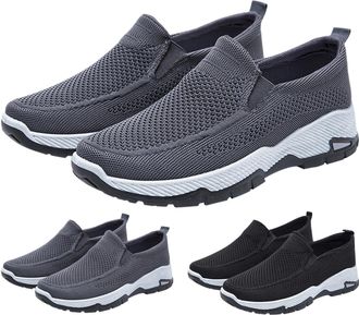 Generic Summer Shoes Mens Lightweight Breathable Shoes Mens Breeze Shoes Slip On Jogging Shoes Gym Fitness Shoes Without Laces Slip On Shoes Non-Slip Walking 