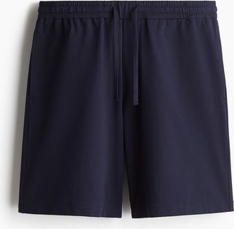 H&M Shorts in Relaxed Fit - Marineblau