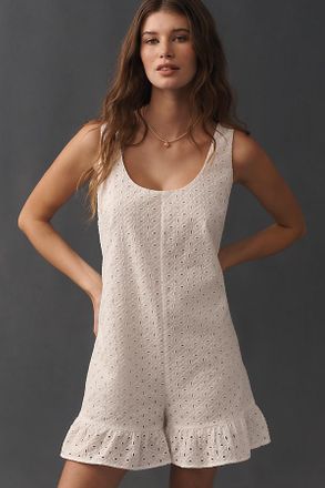 4SI3NNA Ruffled Eyelet Romper